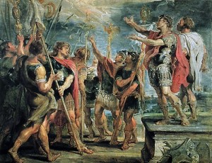 Constantine's conversion by Rubens